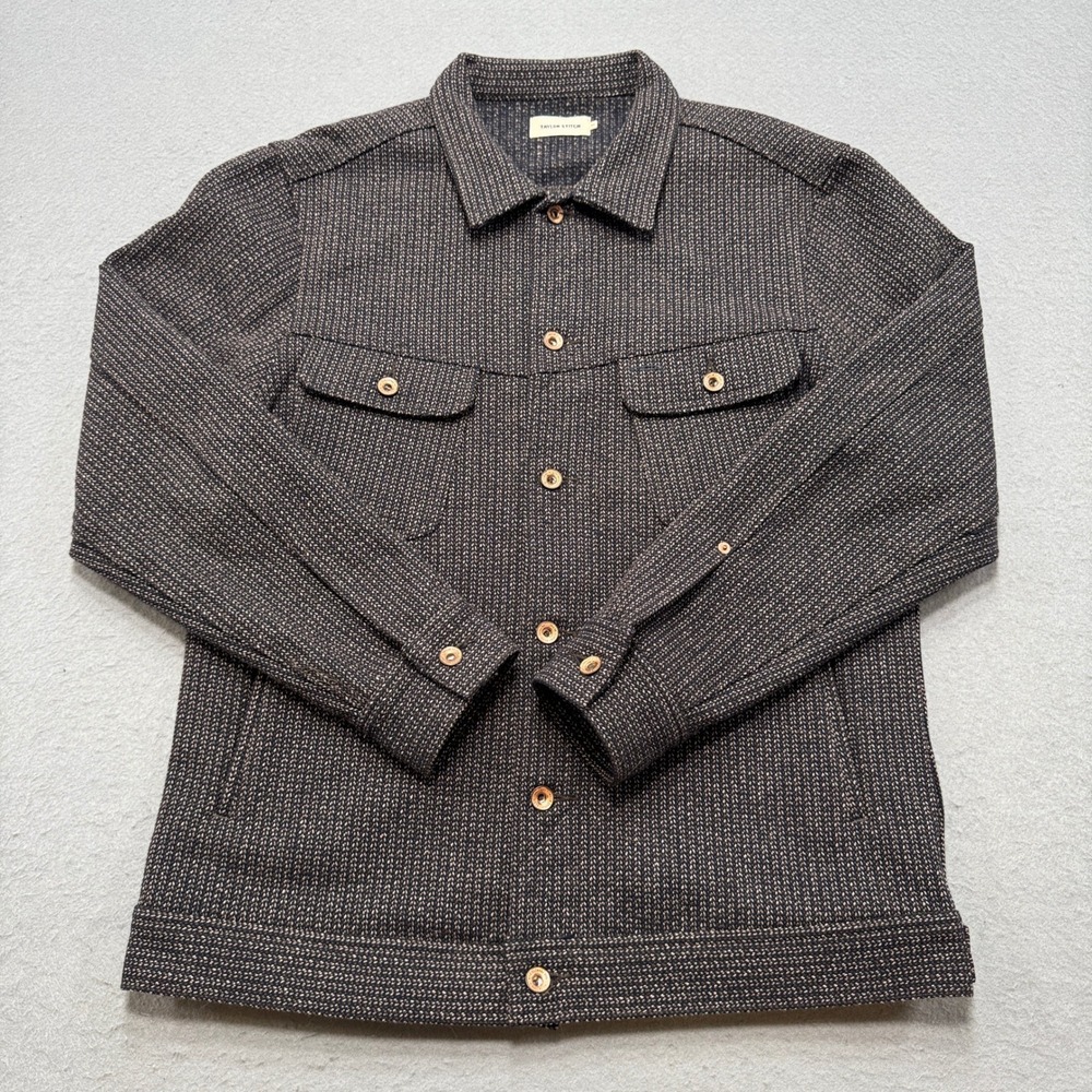Taylor Stitch Long Haul Jacket Mens 42 L Brown Wool Beach Cloth Huckberry Chore